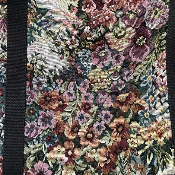 Vintage Victoria Rosenthal Design Floral Tapestry Weekender Bag - Picture 4 of 16
